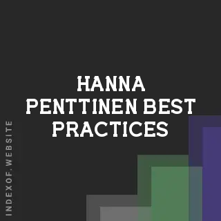 Hanna Penttinen Best Practices | Indexof