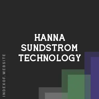 Hanna Sundstrom Technology | Indexof
