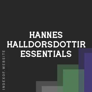 Hannes Halldorsdottir Essentials | Indexof