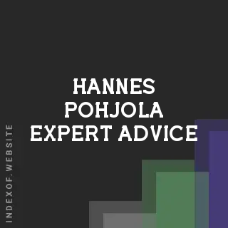 Hannes Pohjola Expert Advice | Indexof