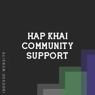 Hap Khai Community Support | Indexof
