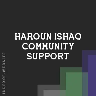 Haroun Ishaq Community Support | Indexof