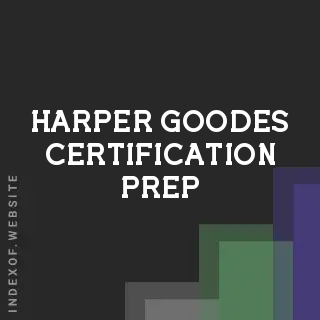 Harper Goodes Certification Prep | Indexof