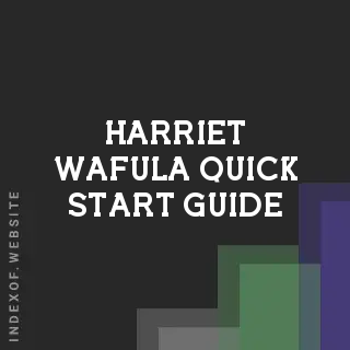 Harriet Wafula Quick Start Guide | Indexof