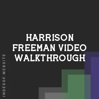 Harrison Freeman Video Walkthrough | Indexof
