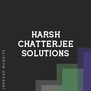 Harsh Chatterjee Solutions | Indexof