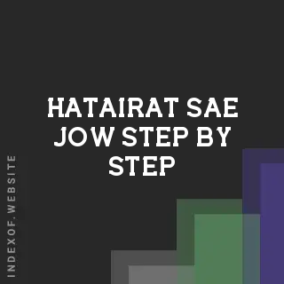 Hatairat Sae-jow Step-by-Step | Indexof