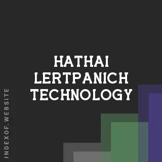 Hathai Lertpanich Technology | Indexof
