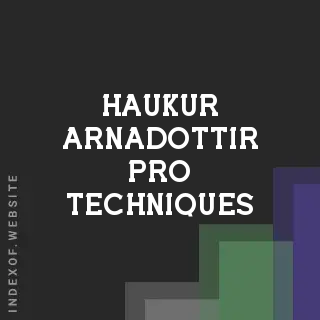Haukur Arnadottir Pro Techniques | Indexof