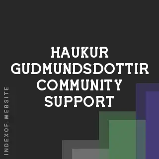 Haukur Gudmundsdottir Community Support | Indexof