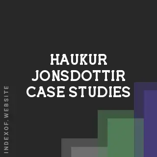 Haukur Jonsdottir Case Studies | Indexof