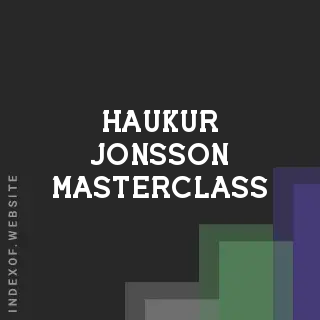 Haukur Jonsson Masterclass | Indexof