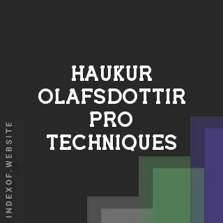 Haukur Olafsdottir Pro Techniques | Indexof