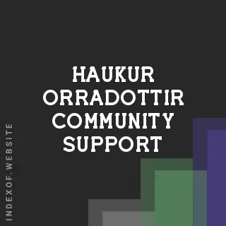 Haukur Orradottir Community Support | Indexof