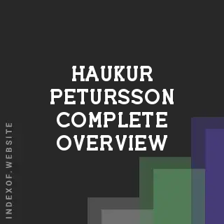 Haukur Petursson Complete Overview | Indexof