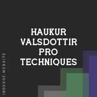 Haukur Valsdottir Pro Techniques | Indexof