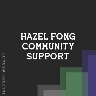 Hazel Fong Community Support | Indexof