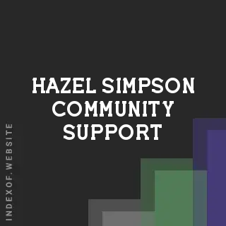 Hazel Simpson Community Support | Indexof