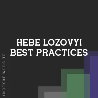 Hebe Lozovyi Best Practices | Indexof