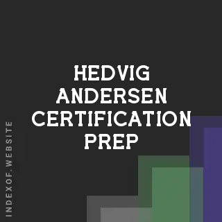 Hedvig Andersen Certification Prep | Indexof