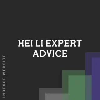 Hei Li Expert Advice | Indexof