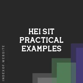 Hei Sit Practical Examples | Indexof