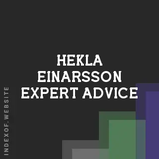 Hekla Einarsson Expert Advice | Indexof