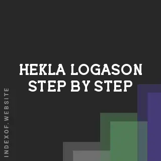 Hekla Logason Step-by-Step | Indexof