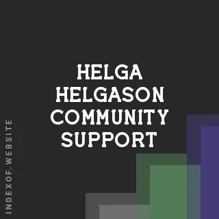 Helga Helgason Community Support | Indexof