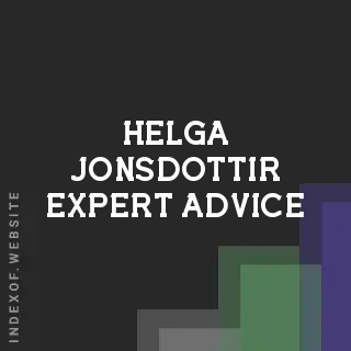 Helga Jonsdottir Expert Advice | Indexof