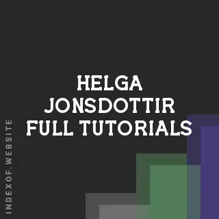 Helga Jonsdottir Full Tutorials | Indexof
