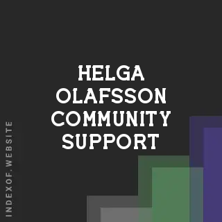 Helga Olafsson Community Support | Indexof