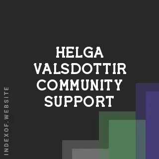 Helga Valsdottir Community Support | Indexof