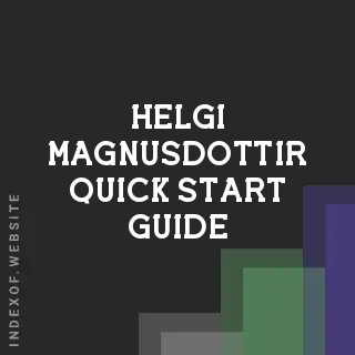 Helgi Magnusdottir Quick Start Guide | Indexof