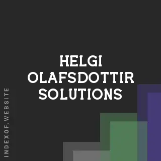 Helgi Olafsdottir Solutions | Indexof