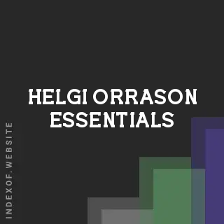 Helgi Orrason Essentials | Indexof