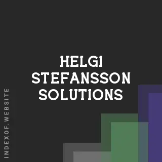 Helgi Stefansson Solutions | Indexof