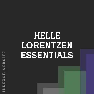 Helle Lorentzen Essentials | Indexof
