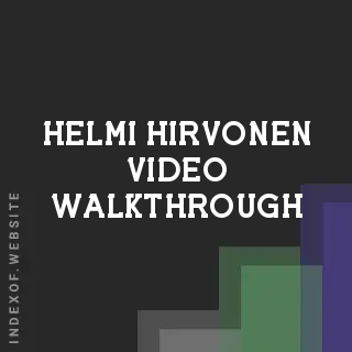 Helmi Hirvonen Video Walkthrough | Indexof