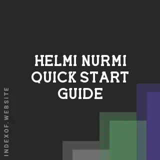 Helmi Nurmi Quick Start Guide | Indexof