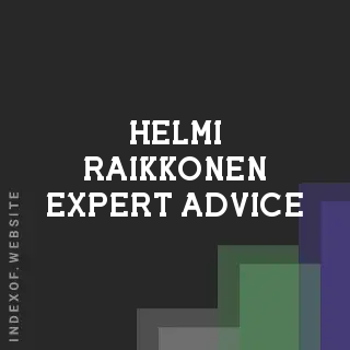 Helmi Raikkonen Expert Advice | Indexof