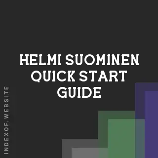 Helmi Suominen Quick Start Guide | Indexof