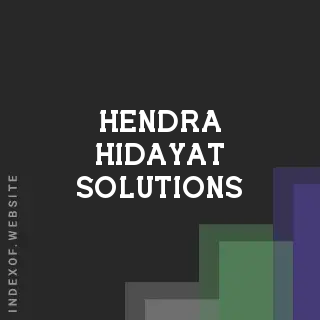 Hendra Hidayat Solutions | Indexof