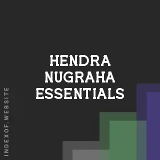Hendra Nugraha Essentials | Indexof