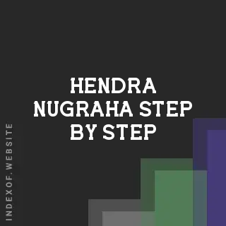 Hendra Nugraha Step-by-Step | Indexof