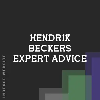 Hendrik Beckers Expert Advice | Indexof