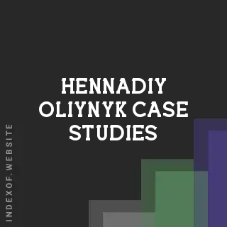 Hennadiy Oliynyk Case Studies | Indexof
