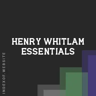 Henry Whitlam Essentials | Indexof