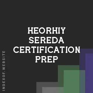 Heorhiy Sereda Certification Prep | Indexof