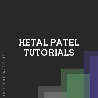 Hetal Patel Tutorials | Indexof